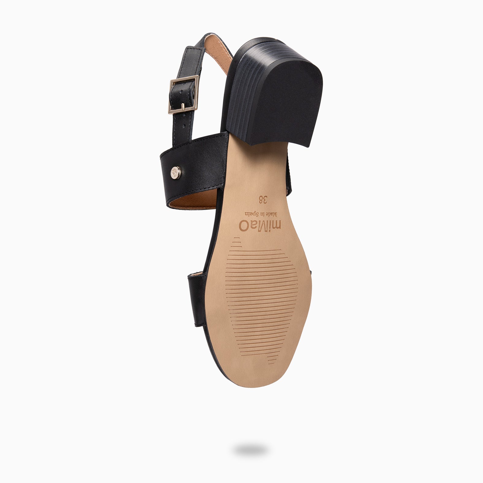 SIA - Sandalias de tacón ancho NEGRO