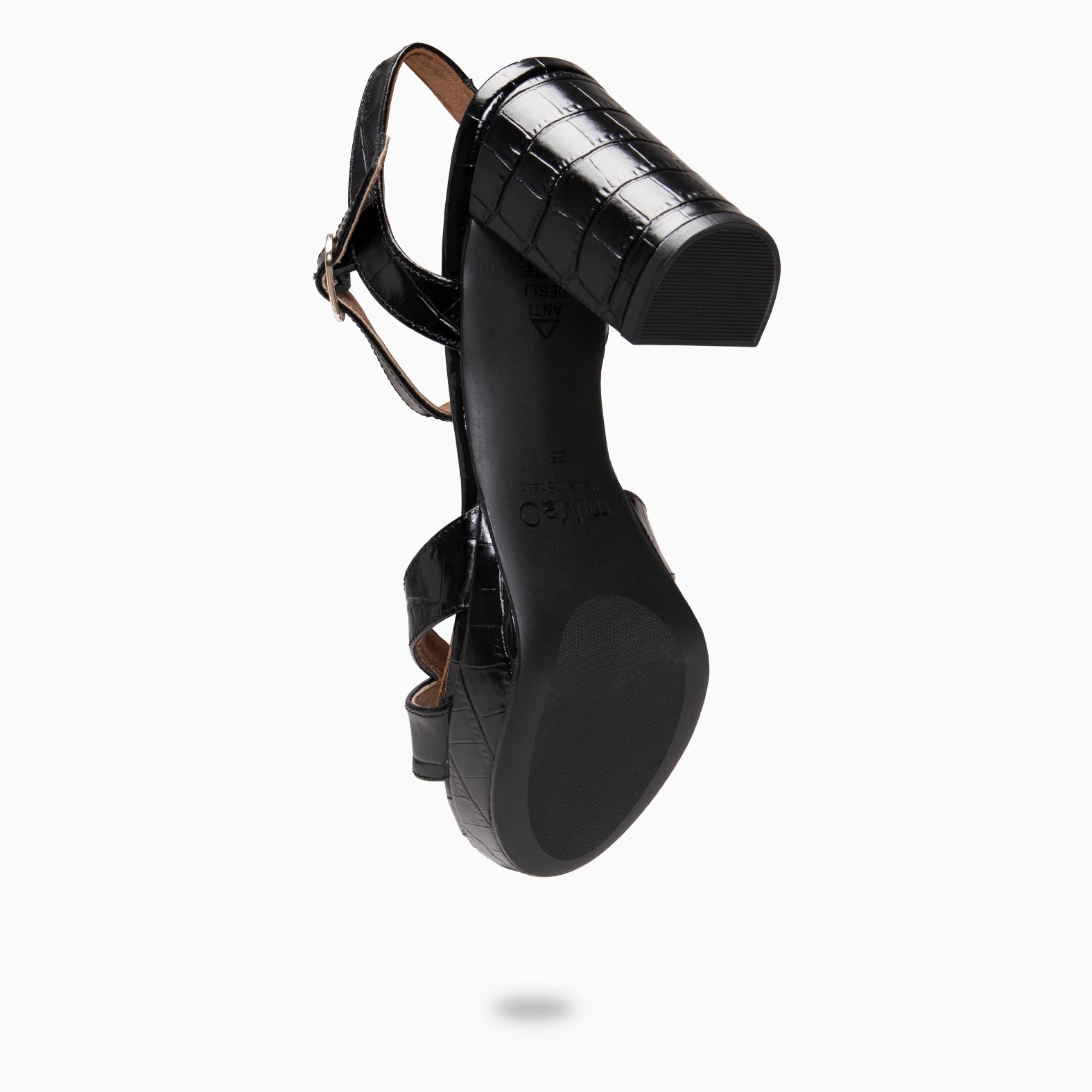 PARIS – Sandalias de fiesta con tacón alto y plataforma COCO NEGRO