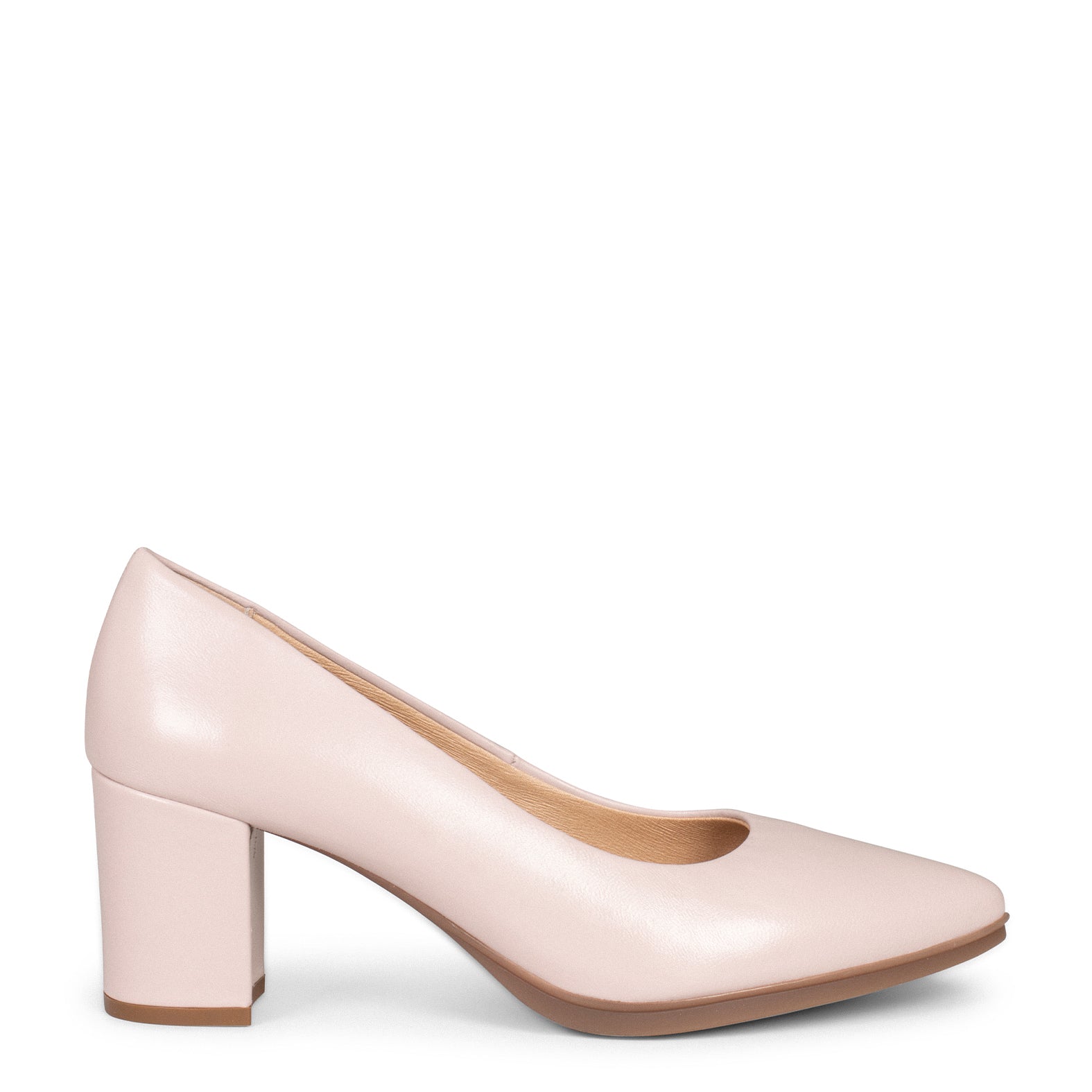 URBAN S SALON – NUDE nappa leather mid heel