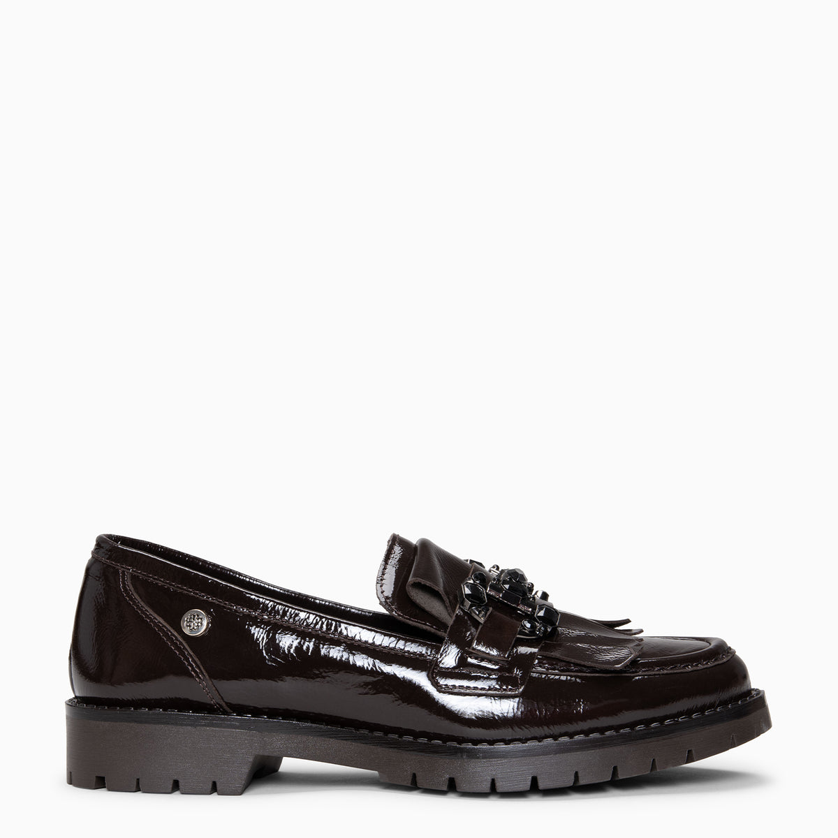 RAVEN - Mocasín con suela track MARRON