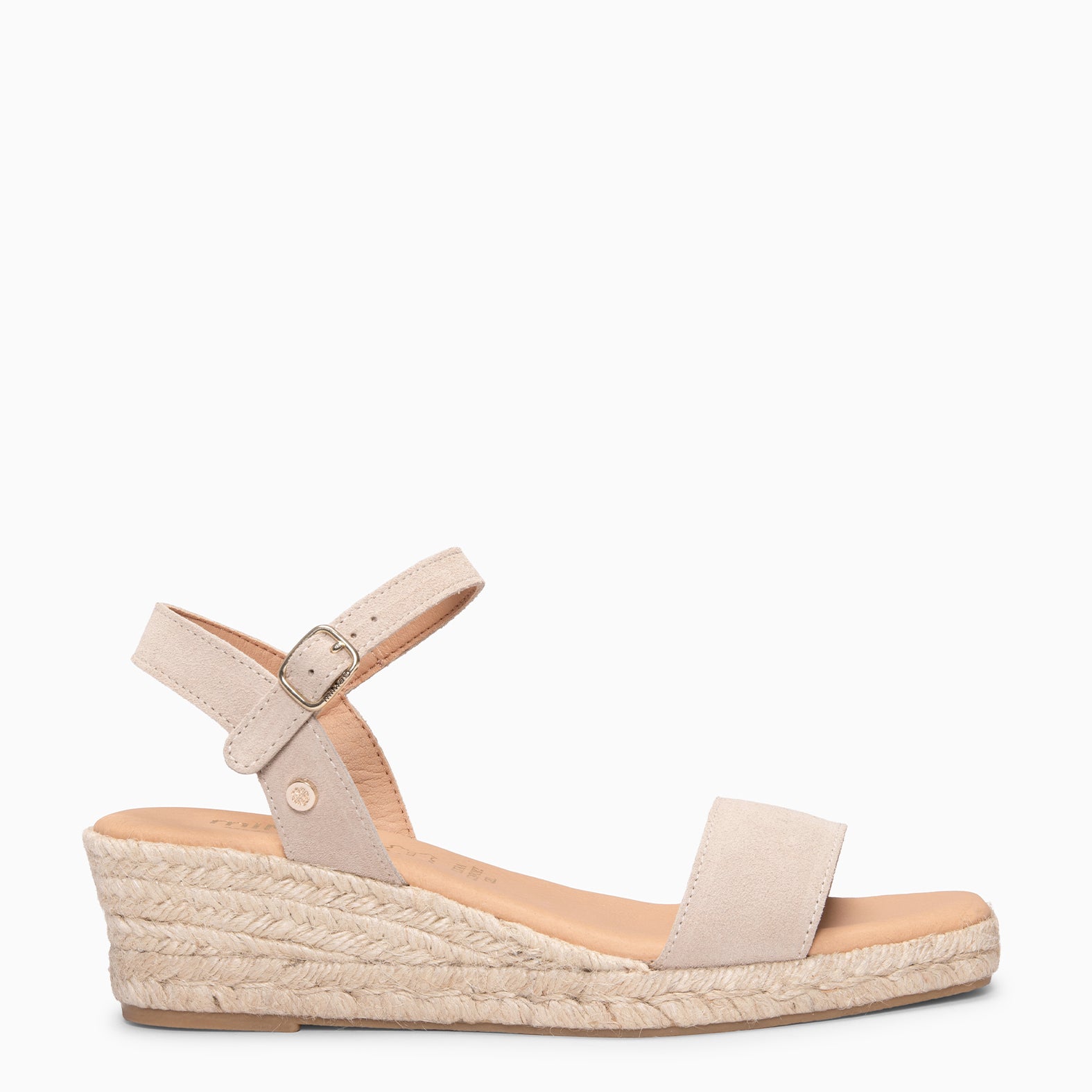 JEREZ - Sandales à talon compensé BEIGE