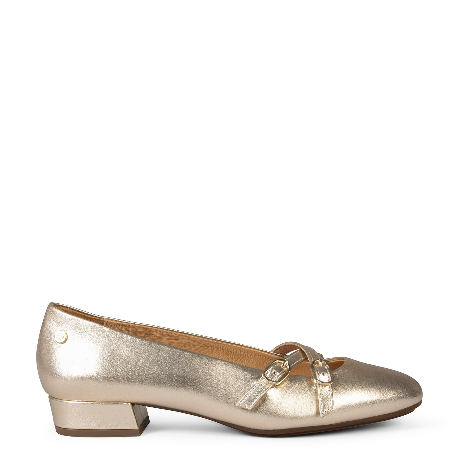 LINDA - MERCEDITA CON TIRAS CRUZADAS PLATINO