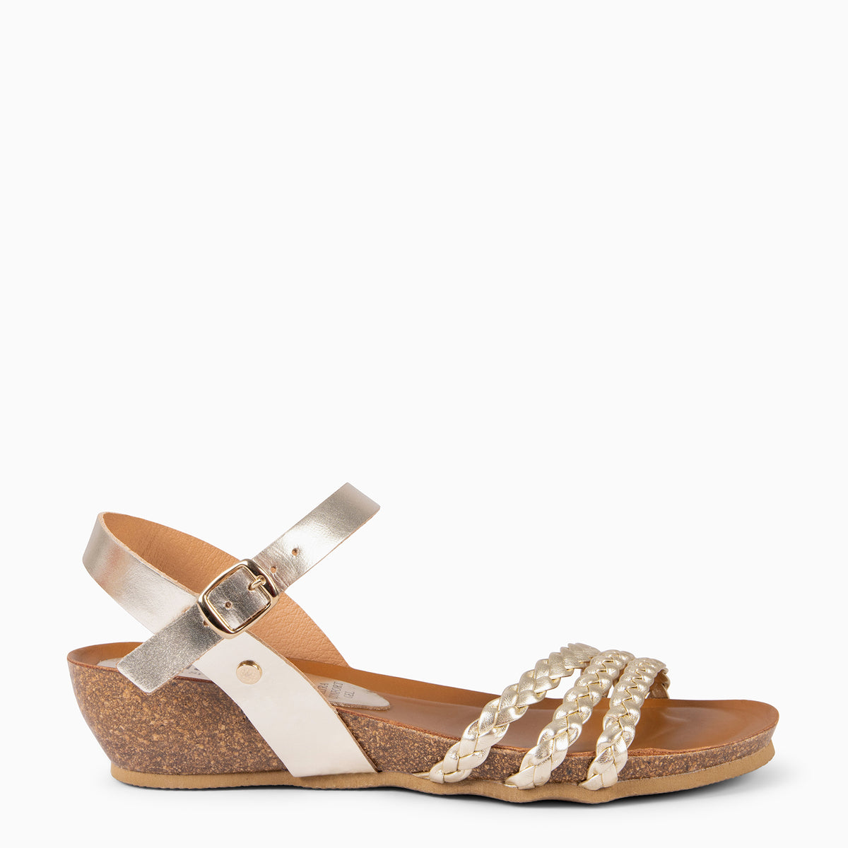 MiMaO Espadrilles à Petit Talon En Cuir Daim - Confort Ultra Gel, Talon 5cm - Fabriquées En Espagne