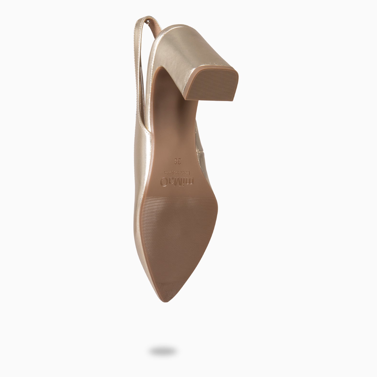 MIRIAM - Zapato destalonado PLATINO - miMaO ®