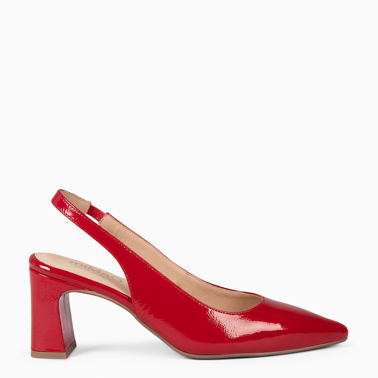 MIRIAM - Zapato destalonado ROJO