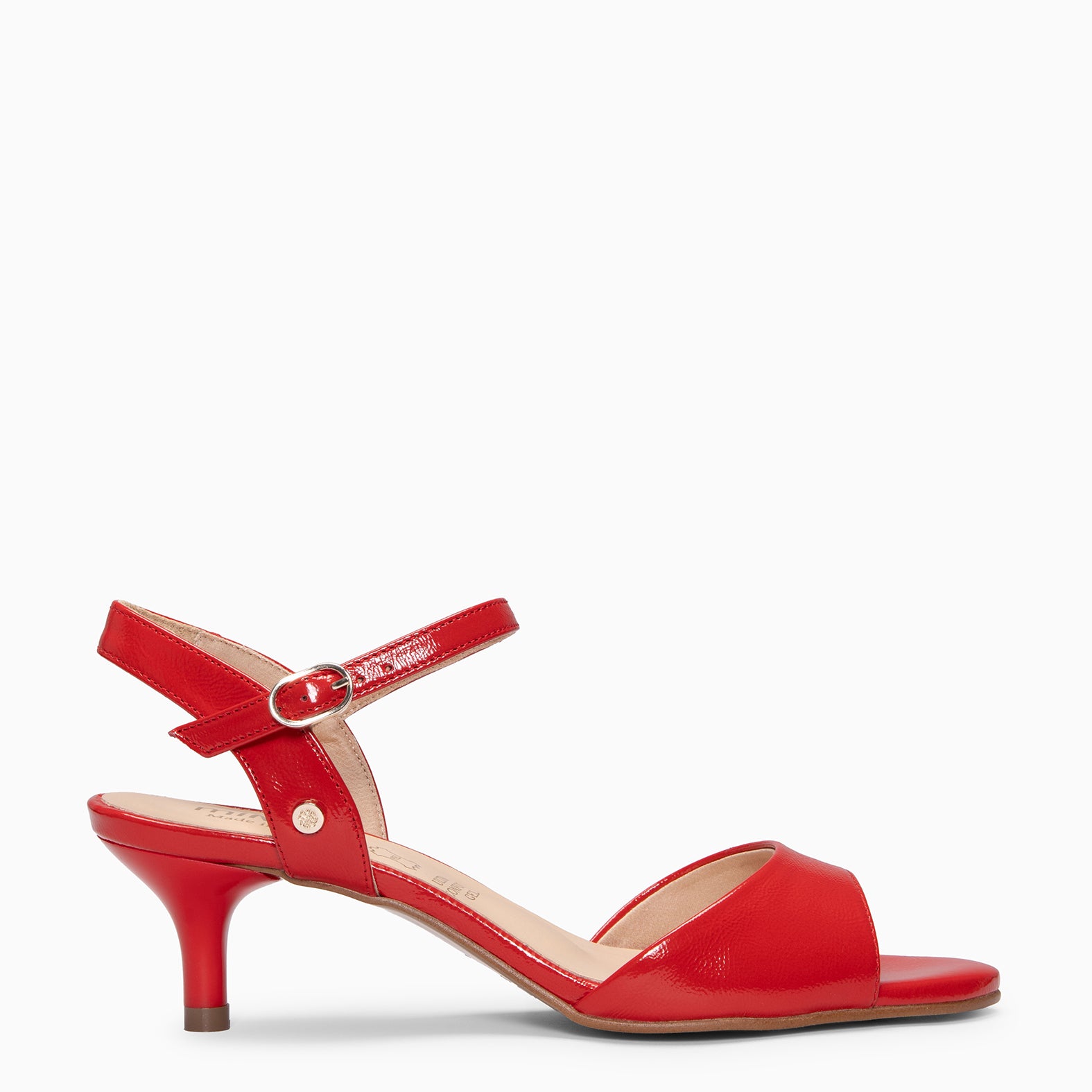 ROSE - Destalonado con tacón kitten ROJO