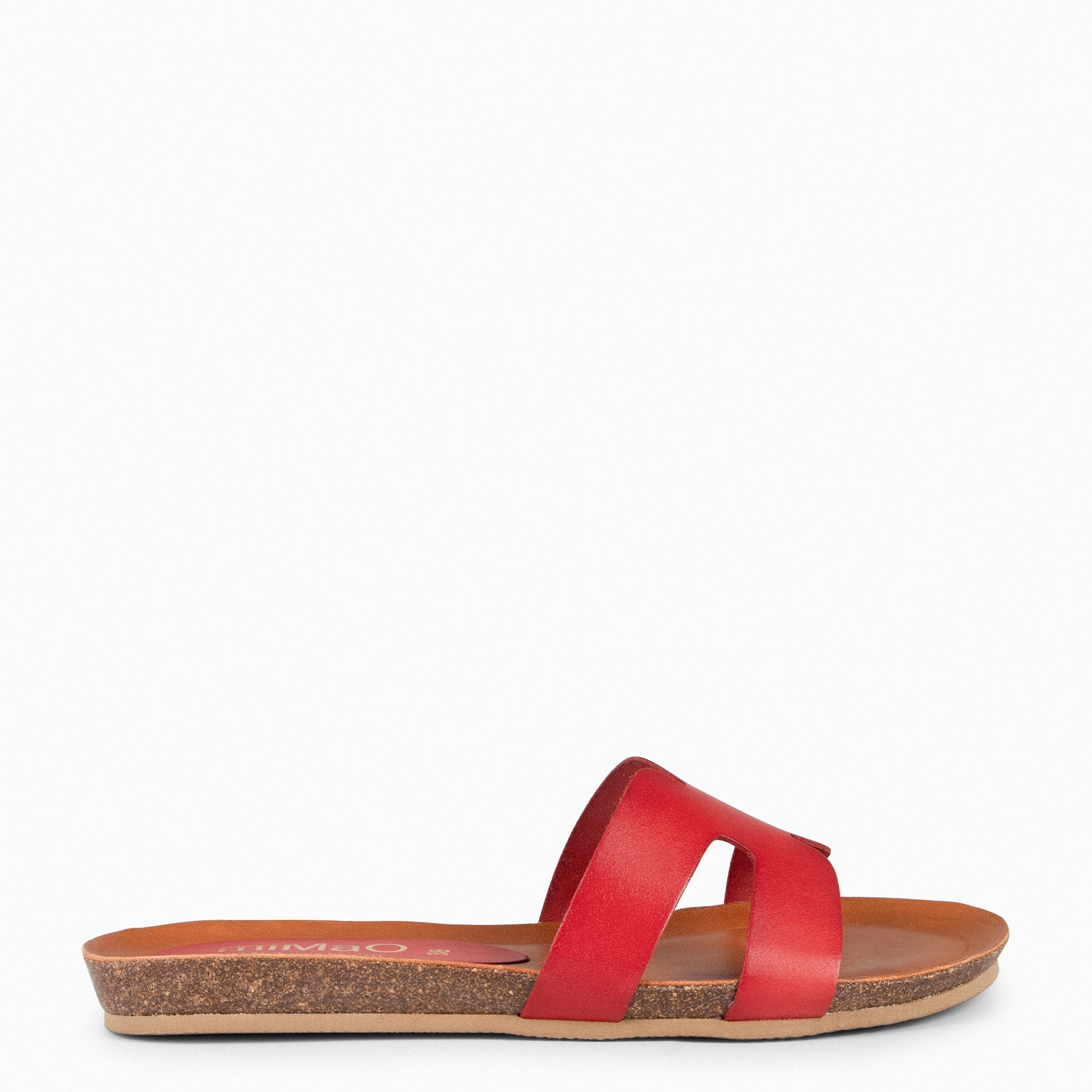 CLIVIA - RED BIO FLAT SANDALS