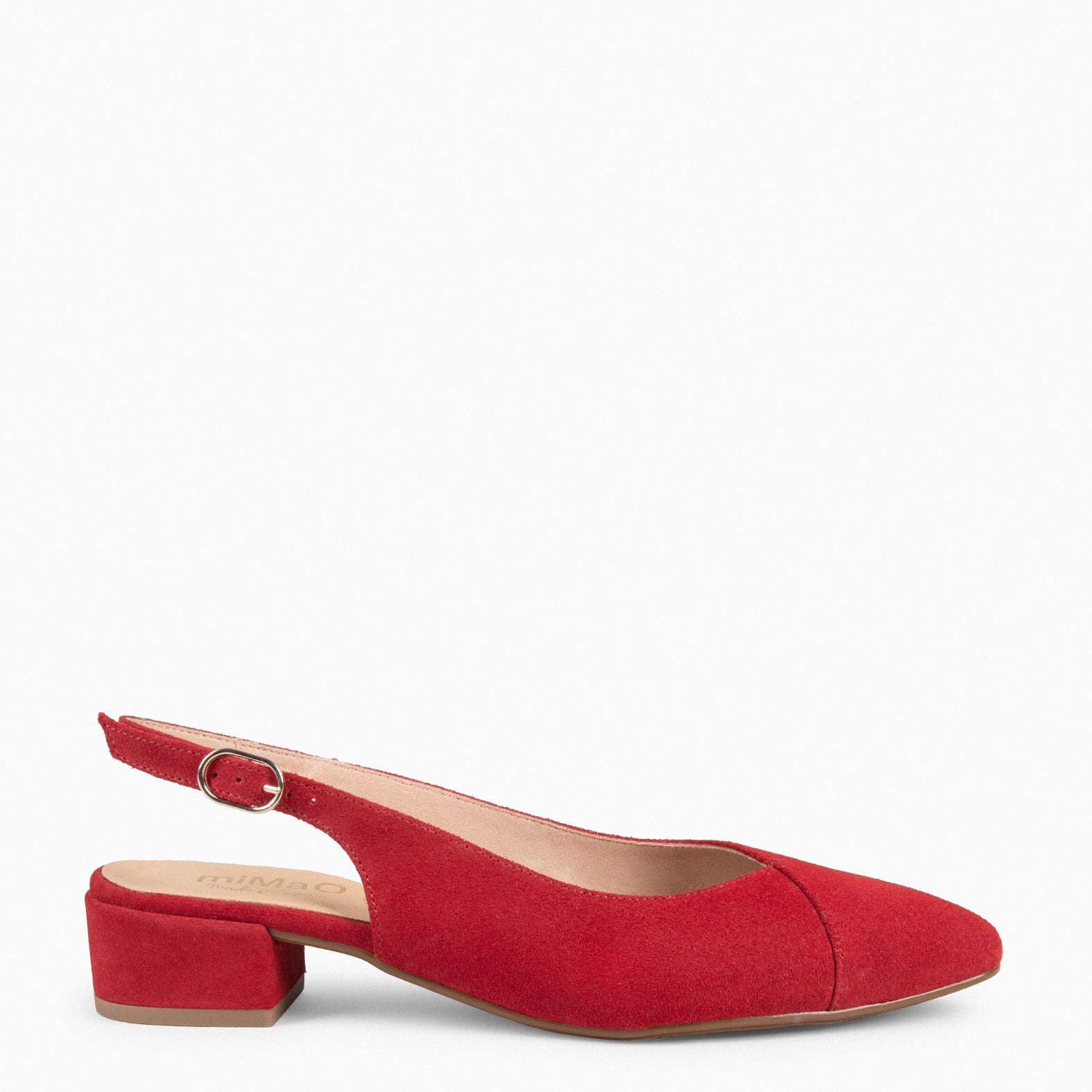 MARTINA RED WOMEN'S SLING-BACK IN SUEDE LEATHER miMaO ®