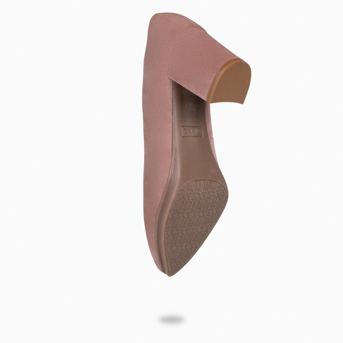 URBAN S - PINK mid-heeled suede shoes