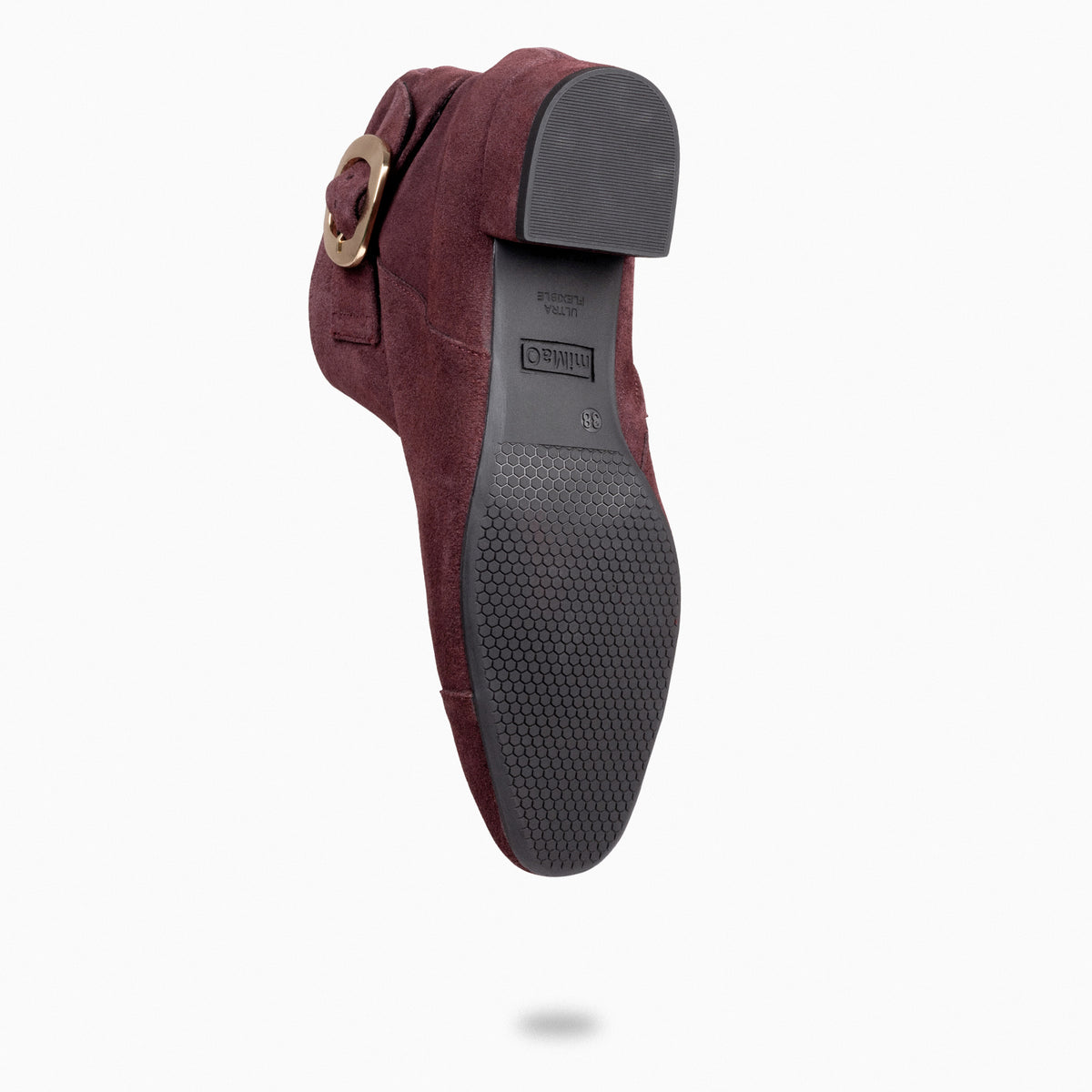 NAPLES - BURGUNDY Women booties with buckle