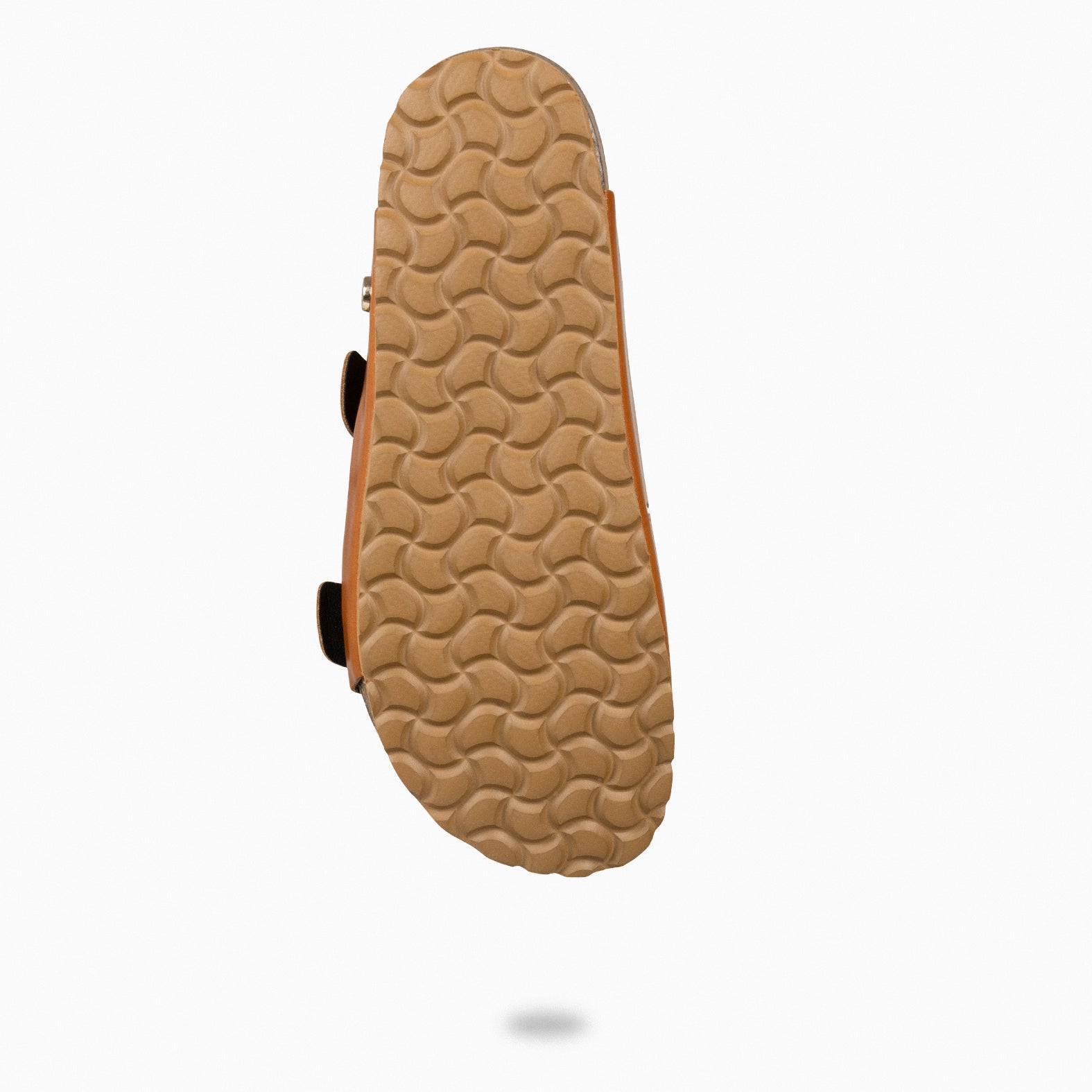 BALI – Sandales claquettes en liège et cuir CAMEL