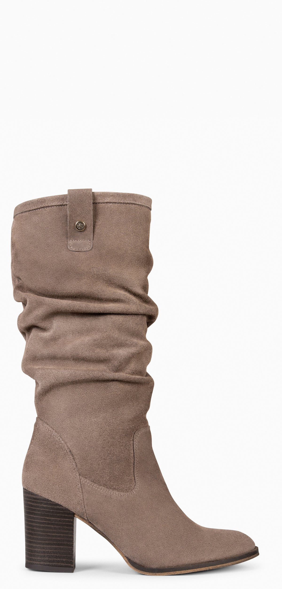 VILNA – TAUPE high boots with high heel