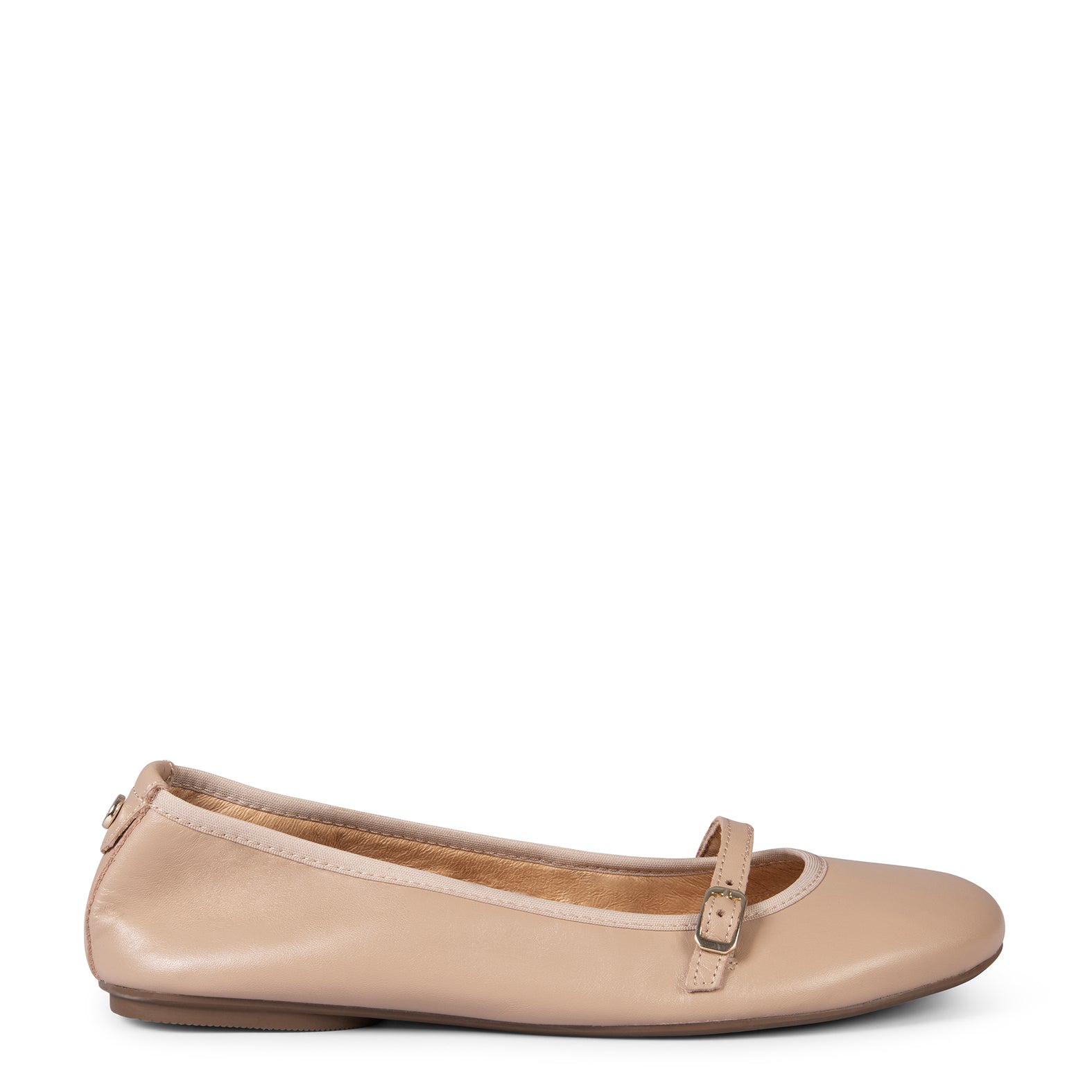 MANDY - TAUPE FLAT BALLERINA BARESOFT