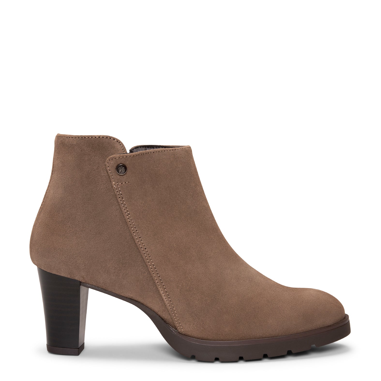 PRAGA - Botines TAUPE con tacón