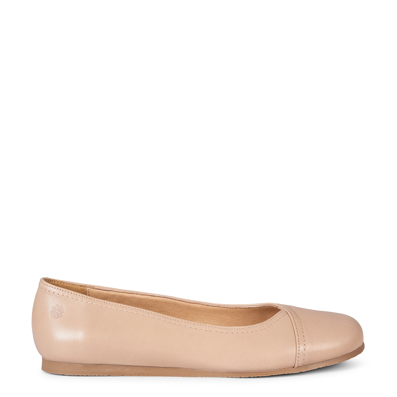 PLUMA – Ballerines Baresoft en cuir TAUPE