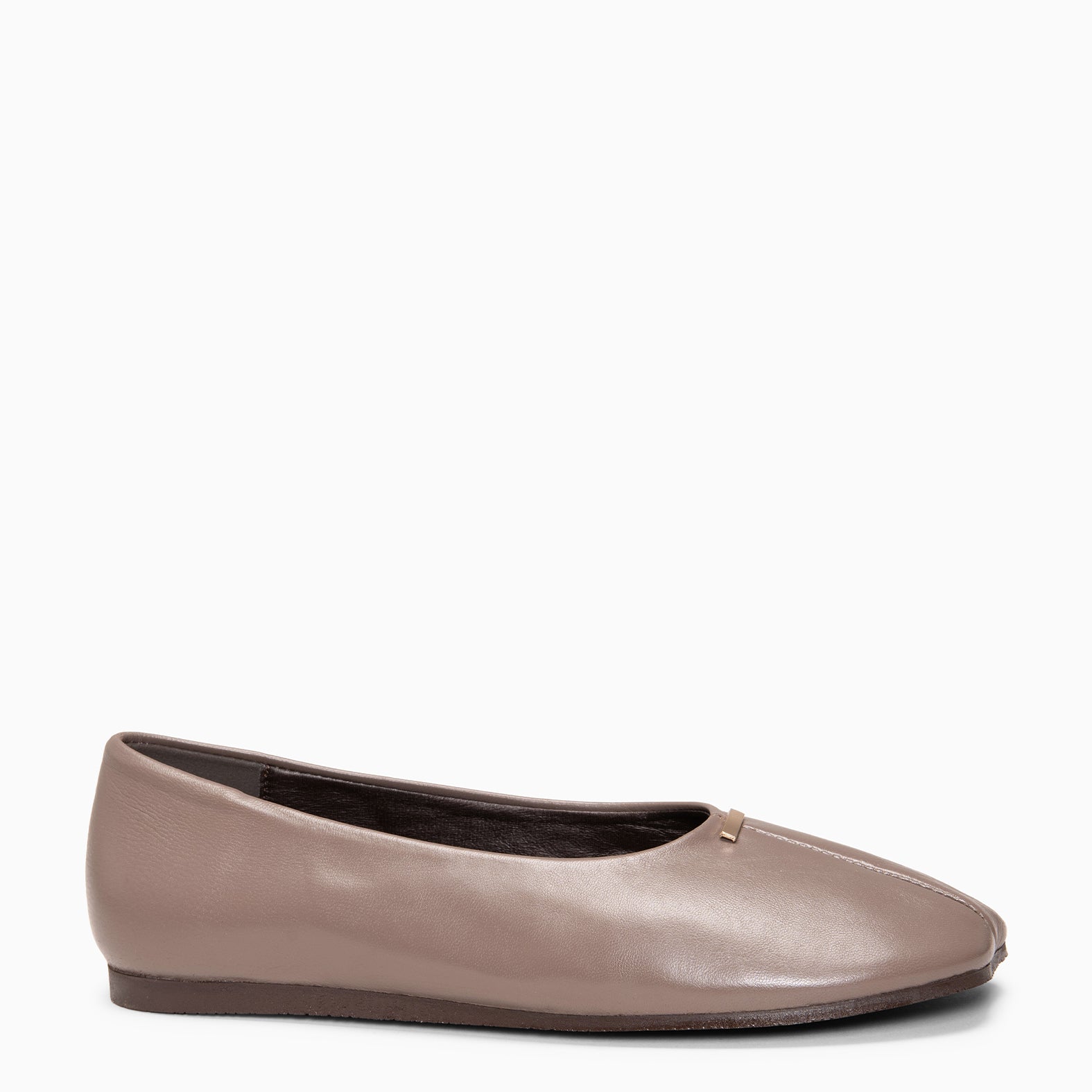 CALA - TAUPE Baresoft leather ballerinas
