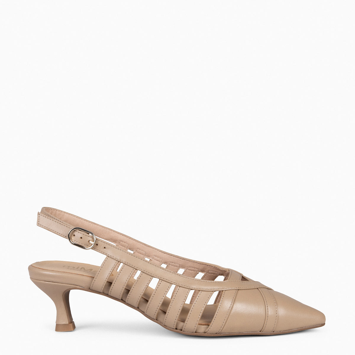 JADE - Zapato tacón Kitten TAUPE