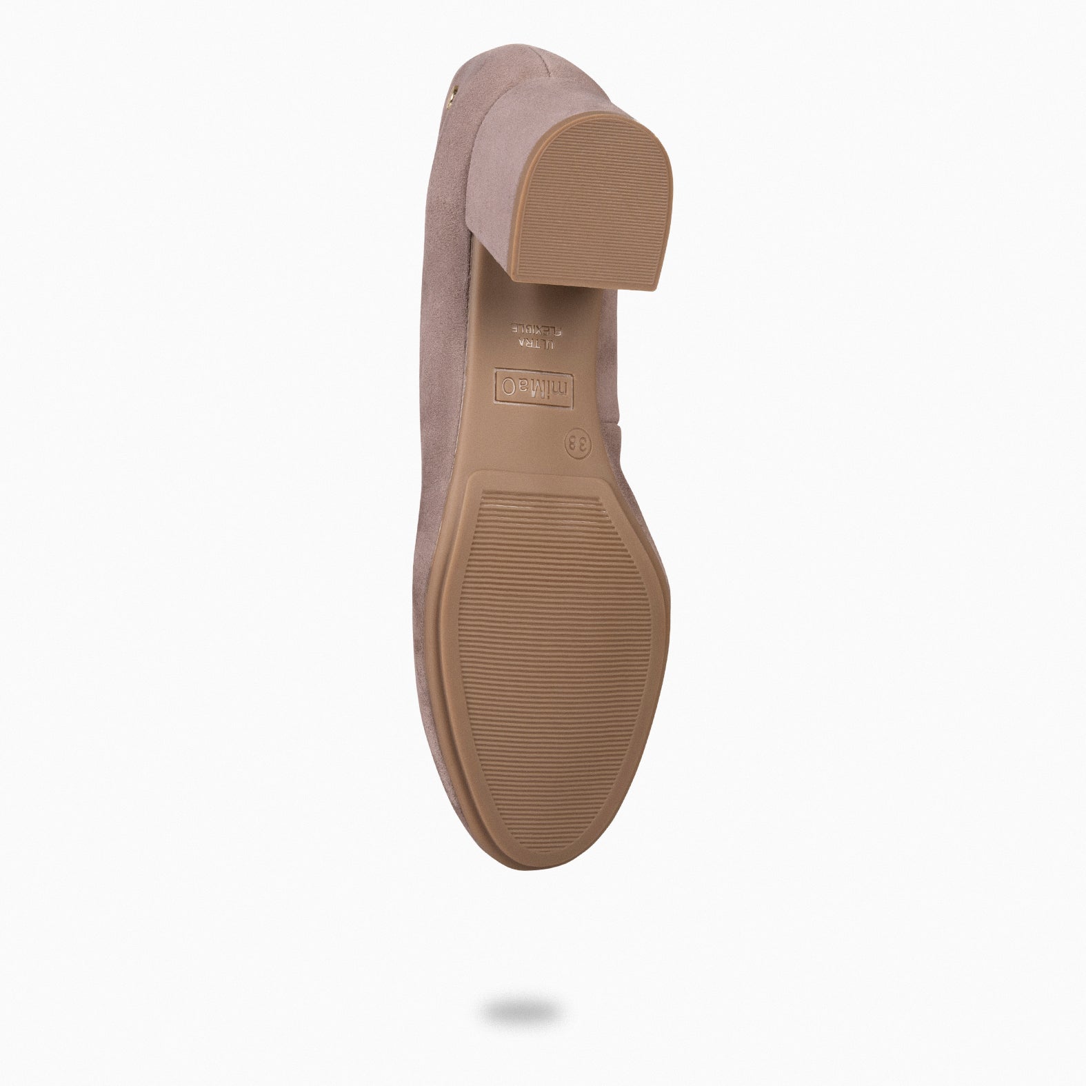 URBAN REDONDO - Zapatos de tacón bajo de ante TAUPE