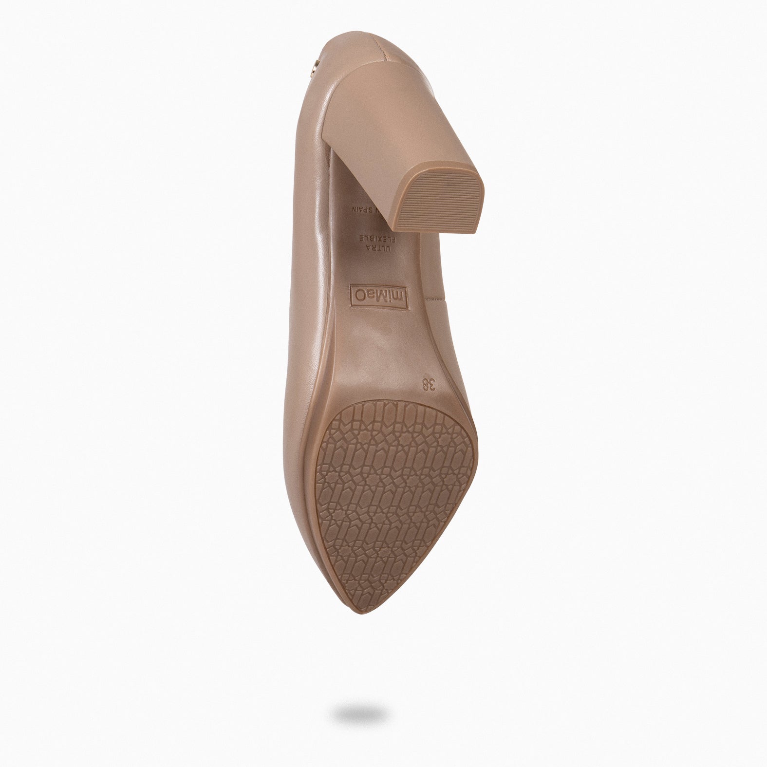 URBAN SALON - TAUPE nappa leather high heel