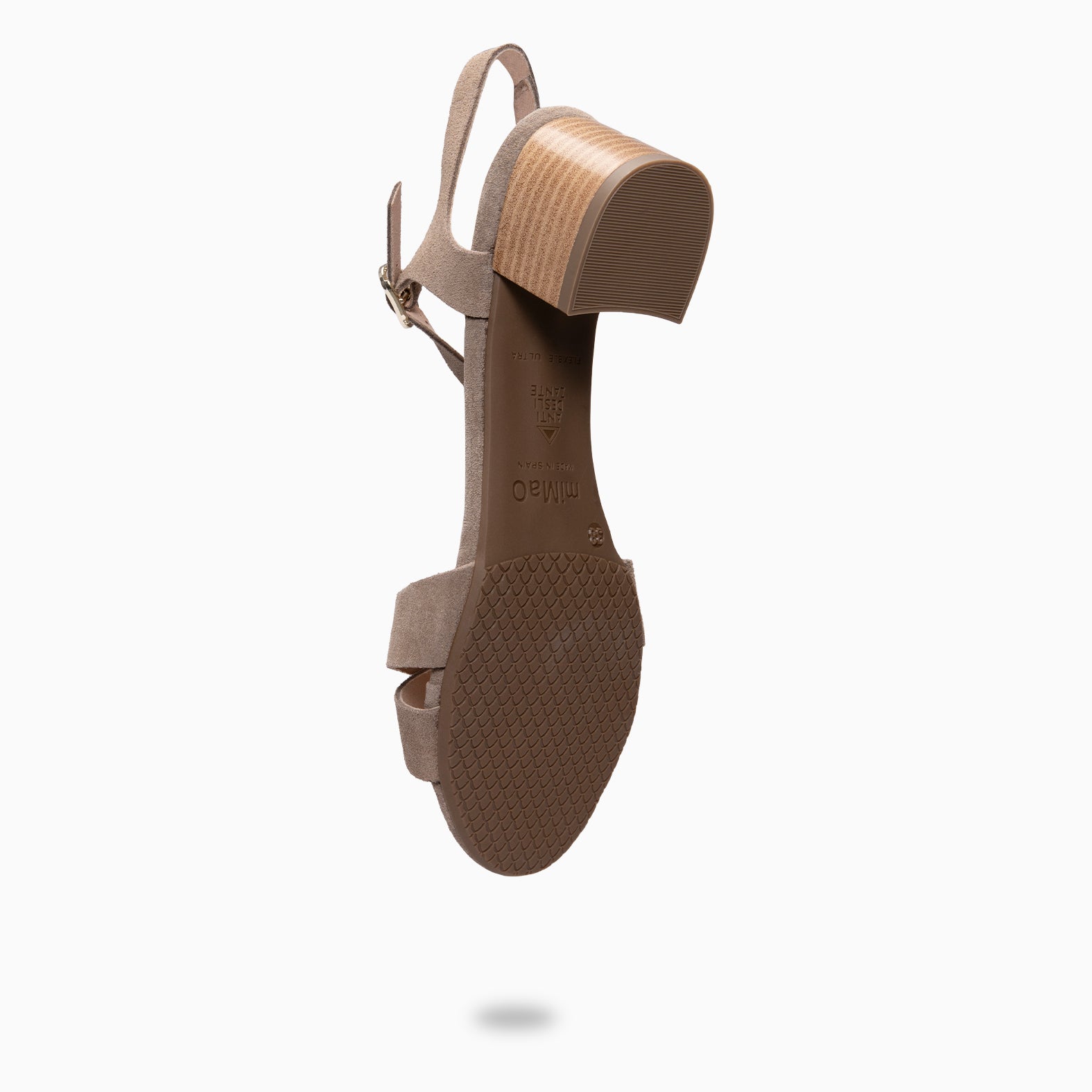 ORIANA - Sandalias de tacón de ante TAUPE