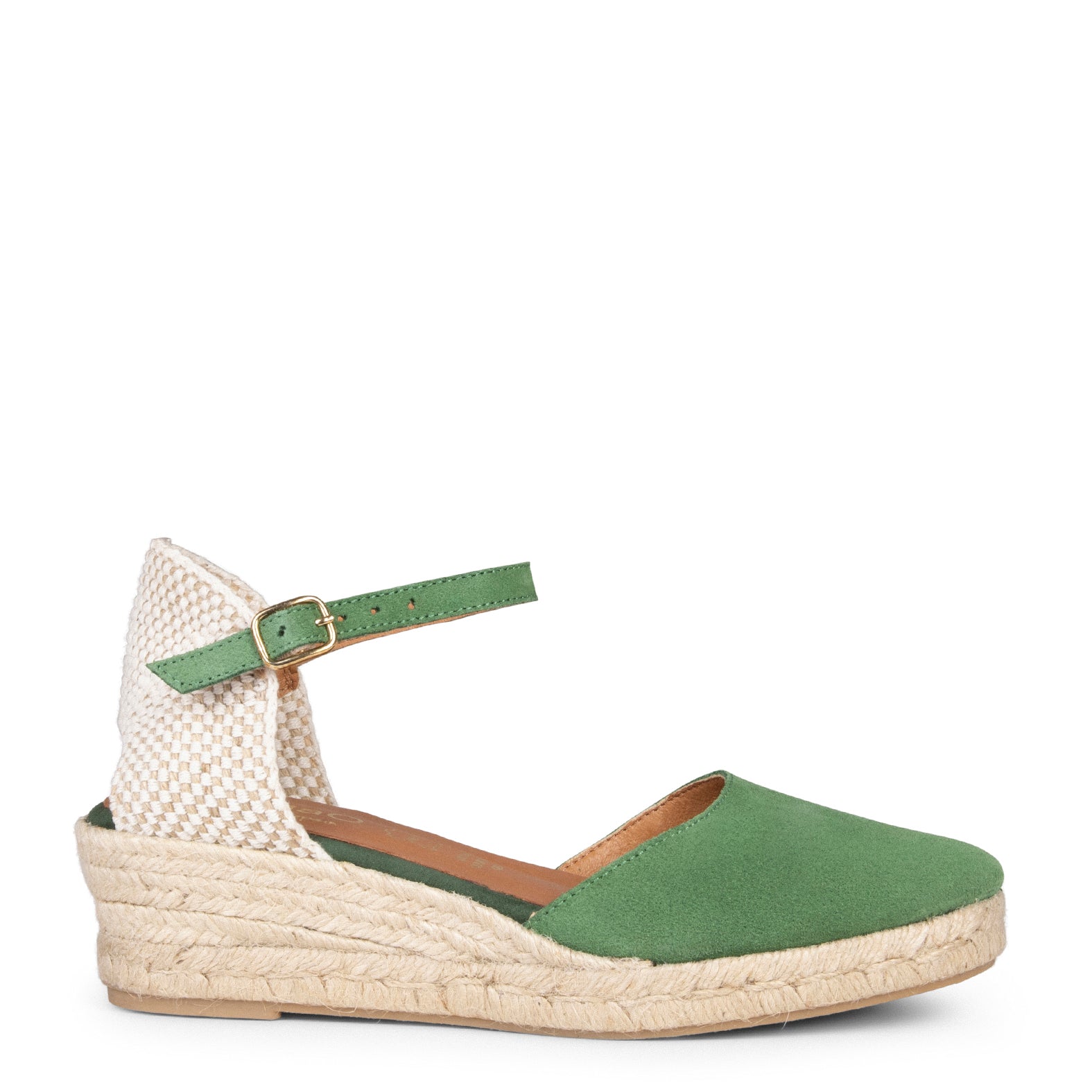 FORNELLS - GREEN WEDGE ESPADRILLES