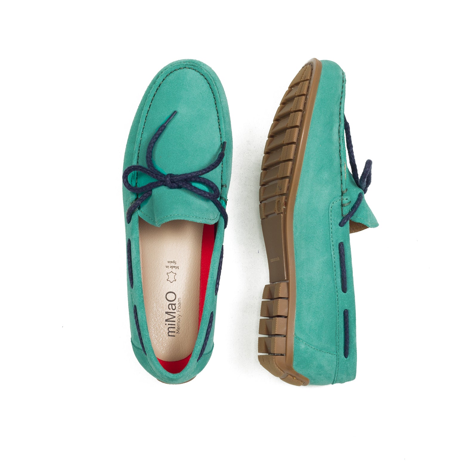 CORDÓN – Mocasín de hombre TURQUESA con cordón