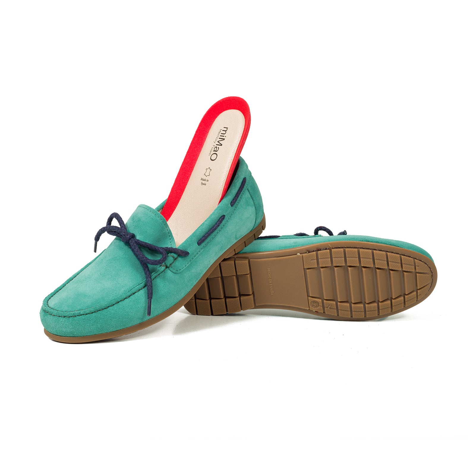 CORDÓN – Mocasín de hombre TURQUESA con cordón