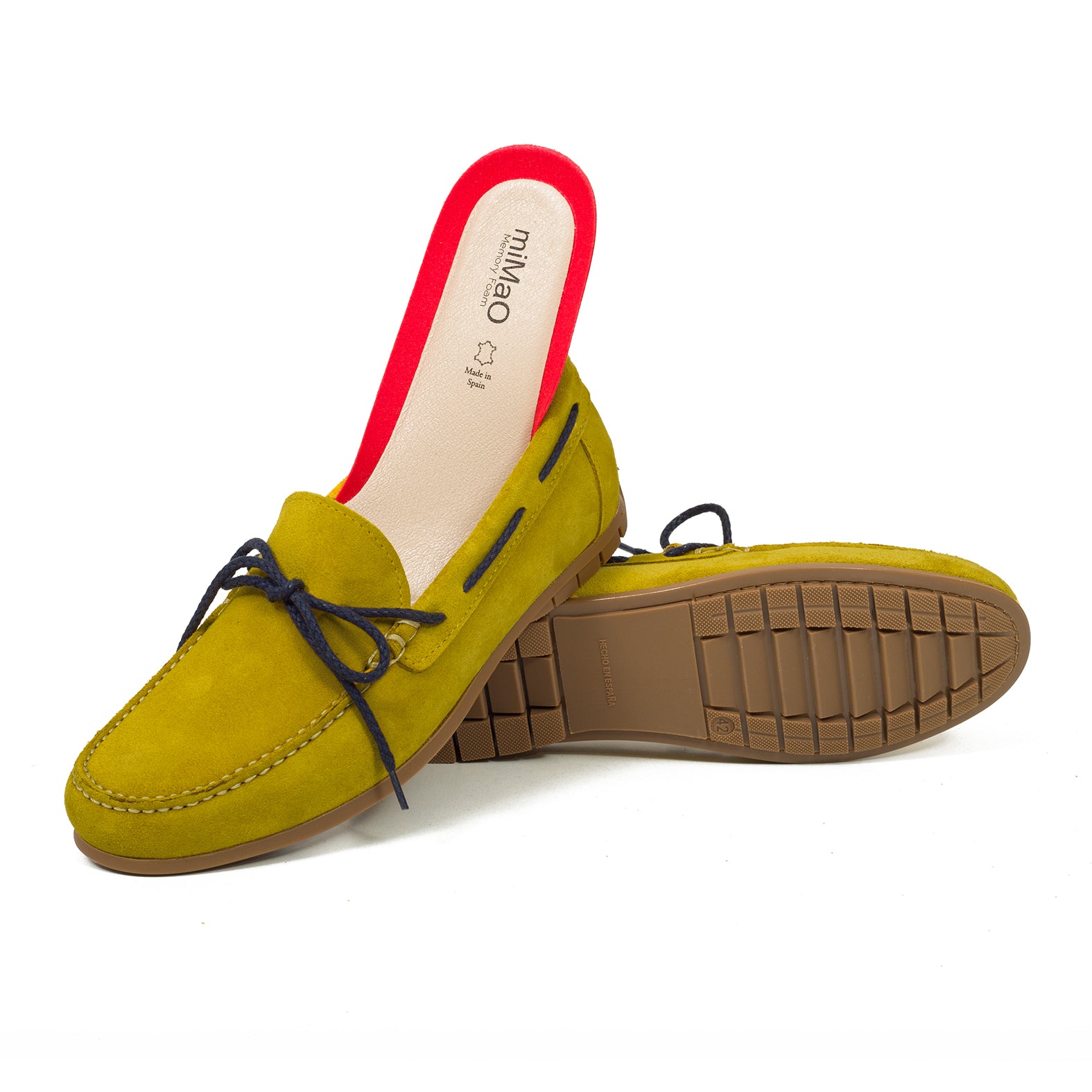 CORDÓN – Mocasín de hombre AMARILLO con cordón
