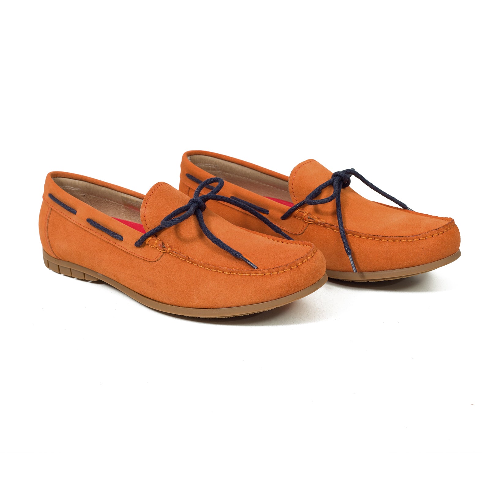 LACETS - Mocassin pour homme à lacets ORANGE