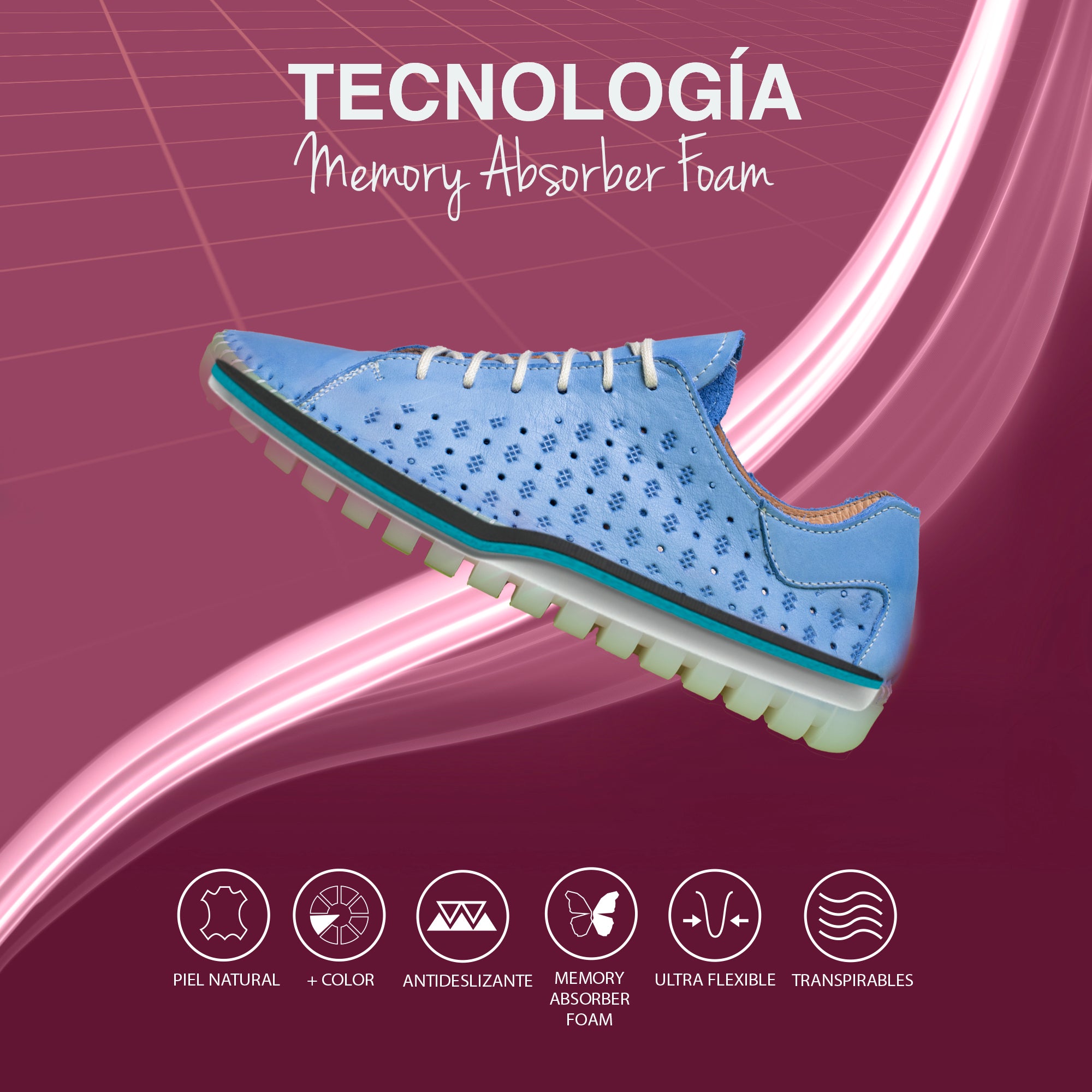FLOR Zapatilla Extra Flexible CUERO