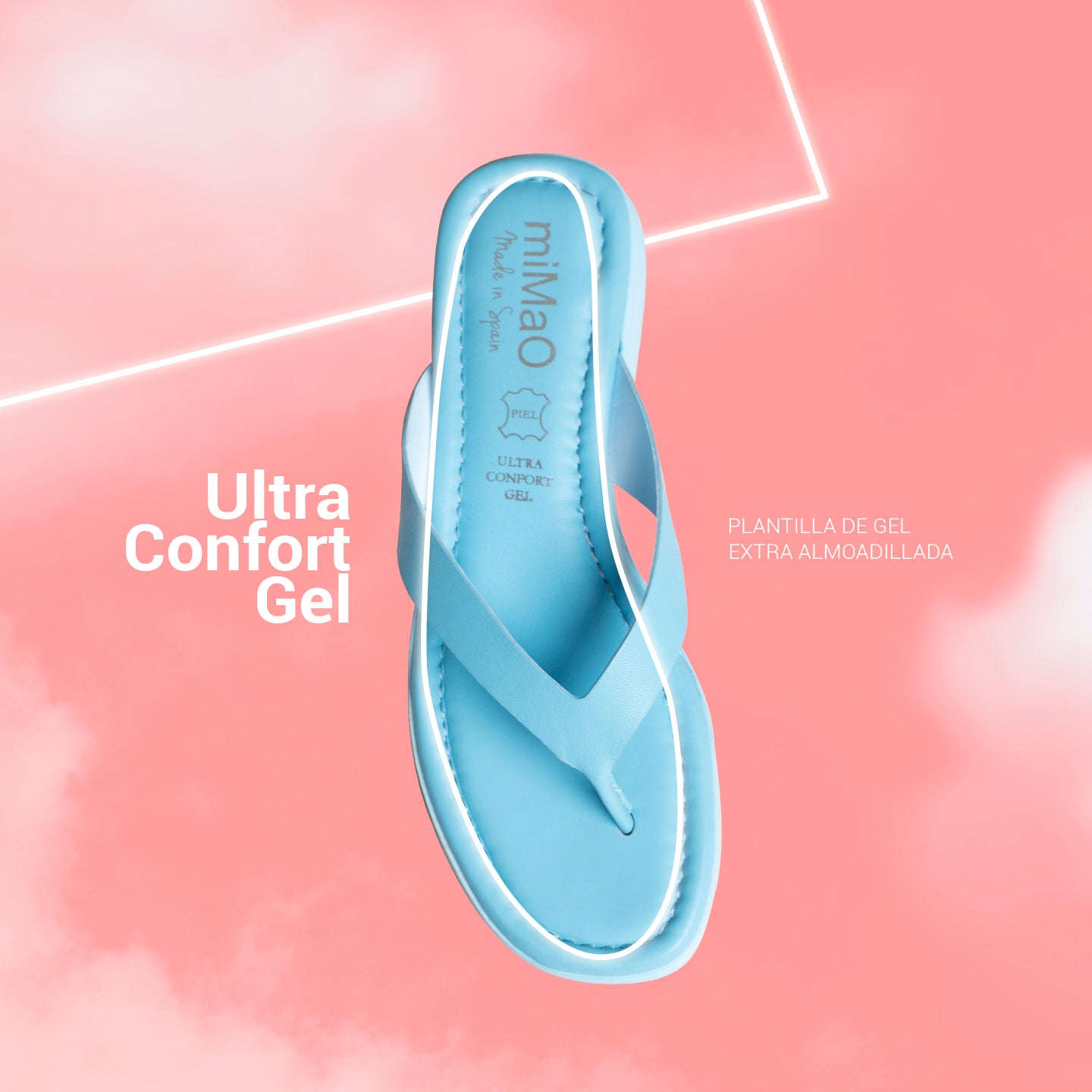 FLIP FLOP - Sandalias de dedo planas PLATA