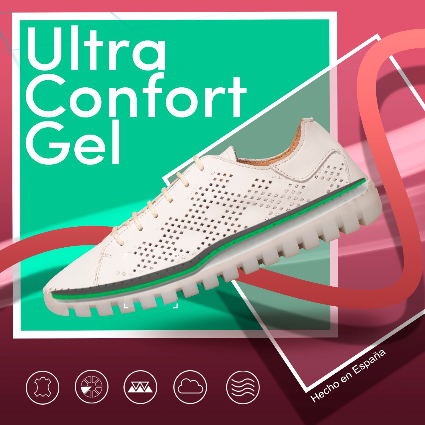 FLEXY Zapatilla MARINO extra flexible con picado