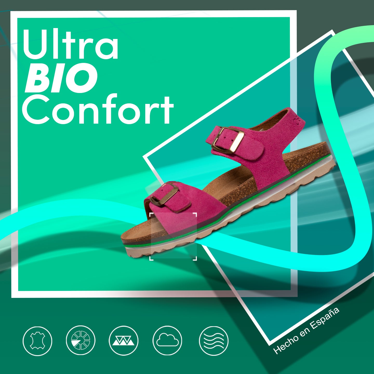 POLO Sandalias de niña MARINO Bio