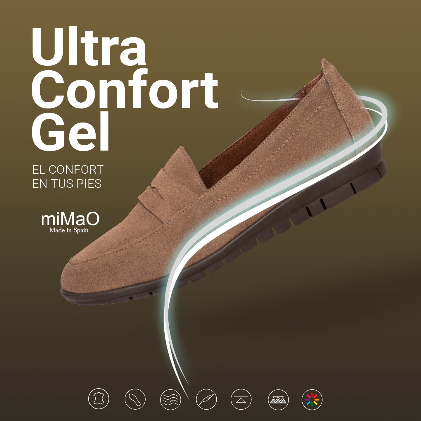360 - CAMEL ultra-flexible moccasin