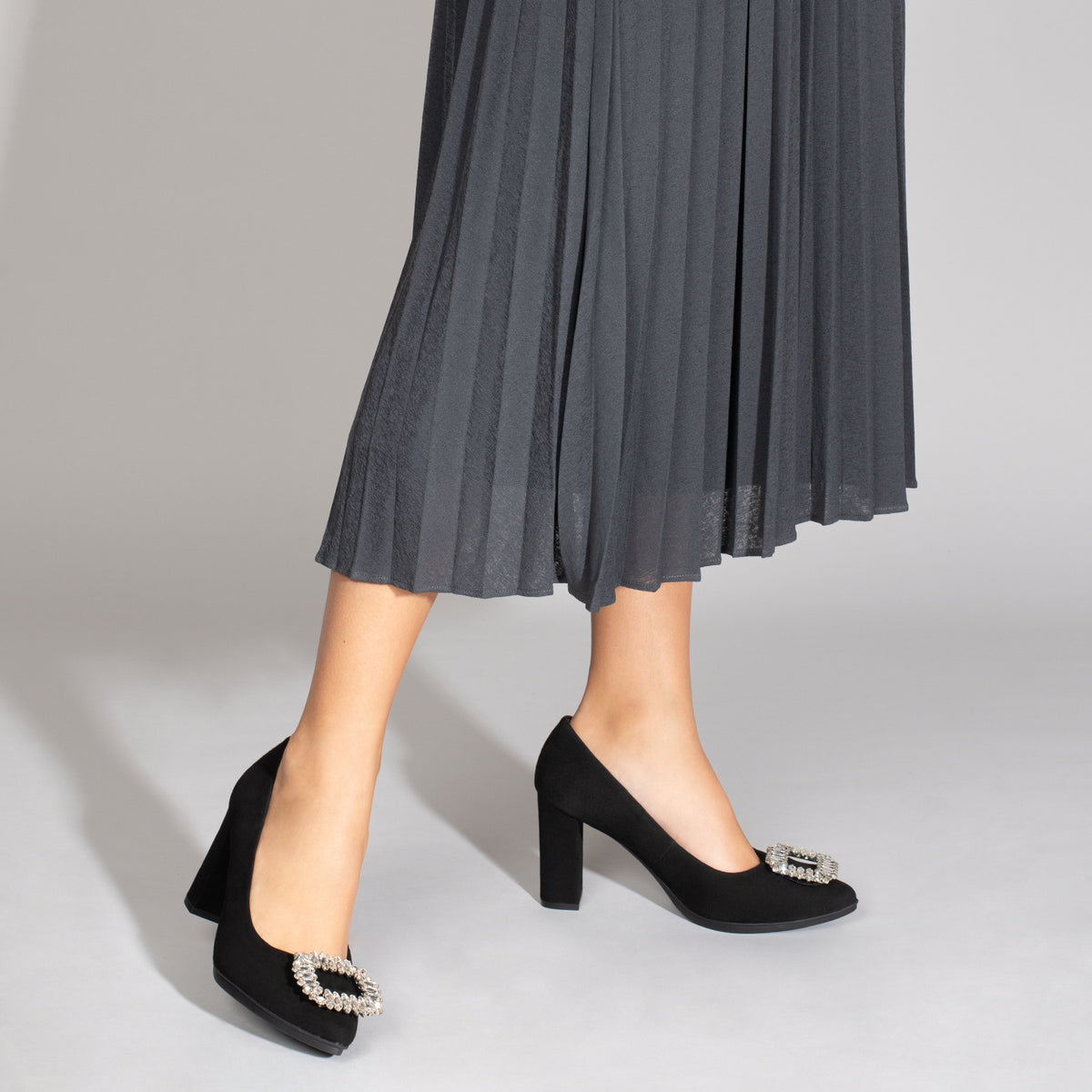URBAN CRISTAL - Zapatos de tacón con pedrería NEGRO