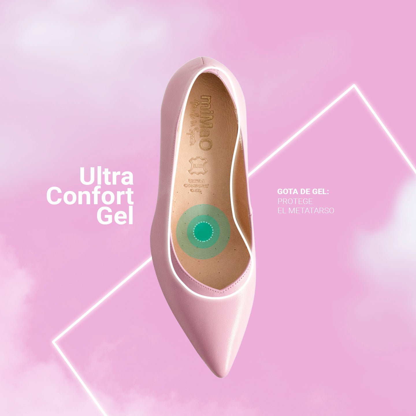 GLAM - Zapatos elegantes de tacón alto VERDE AGUA