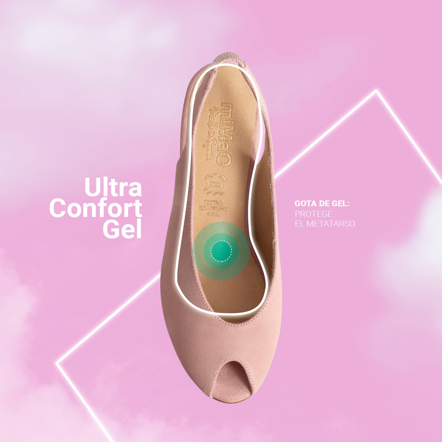 WOMAN – BEIGE peep-toe high heel