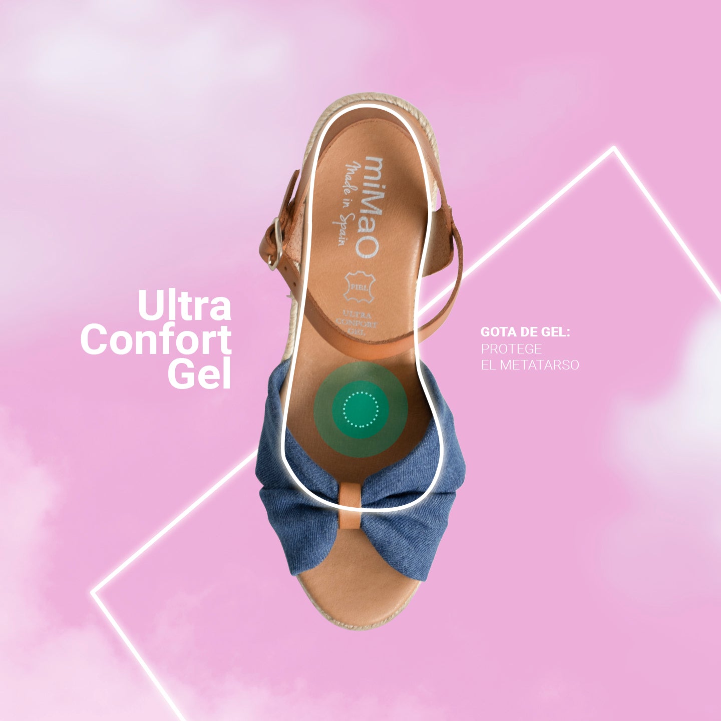 PALMA - Espadrilles en denim BLEU