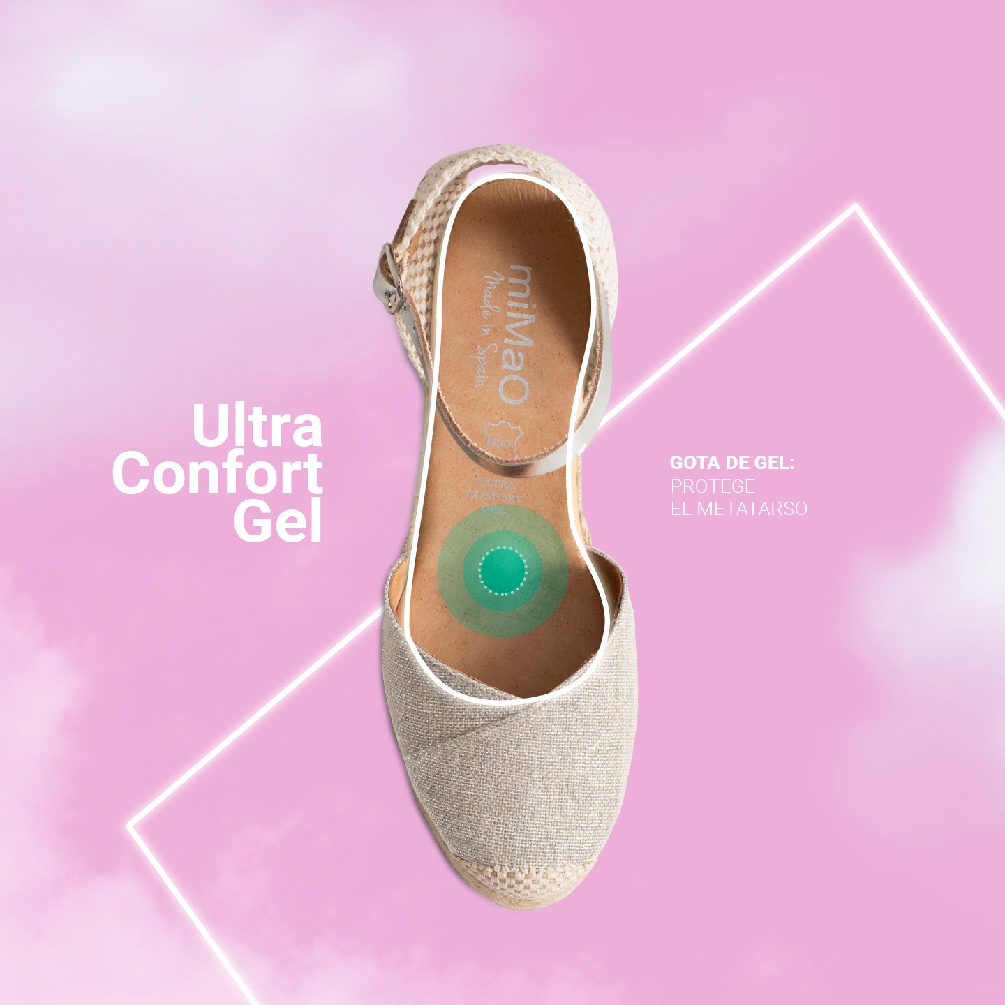 CONIL – tropical BLUE linen espadrille