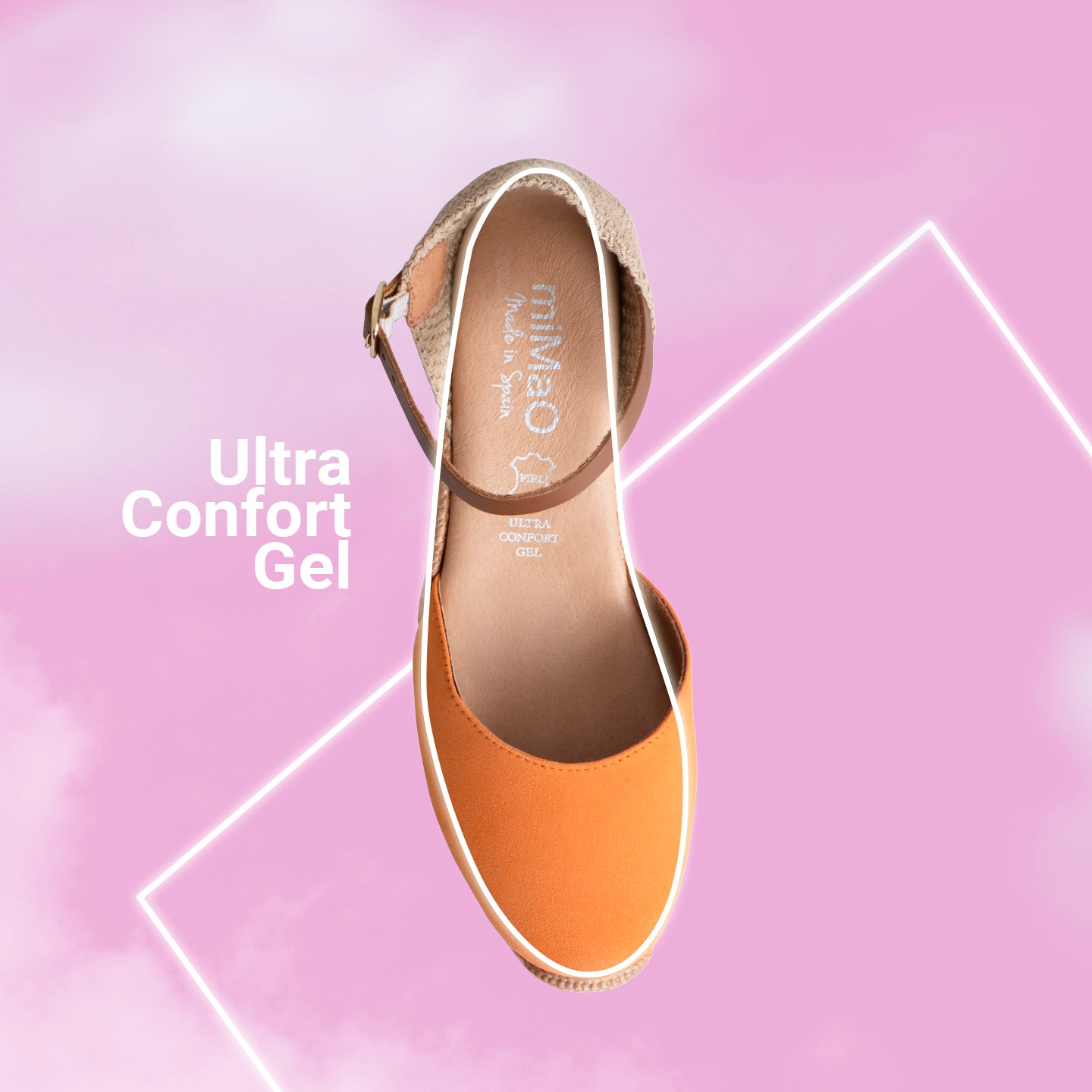 CALELLA Sandalias de esparto MAQUILLAJE en napa