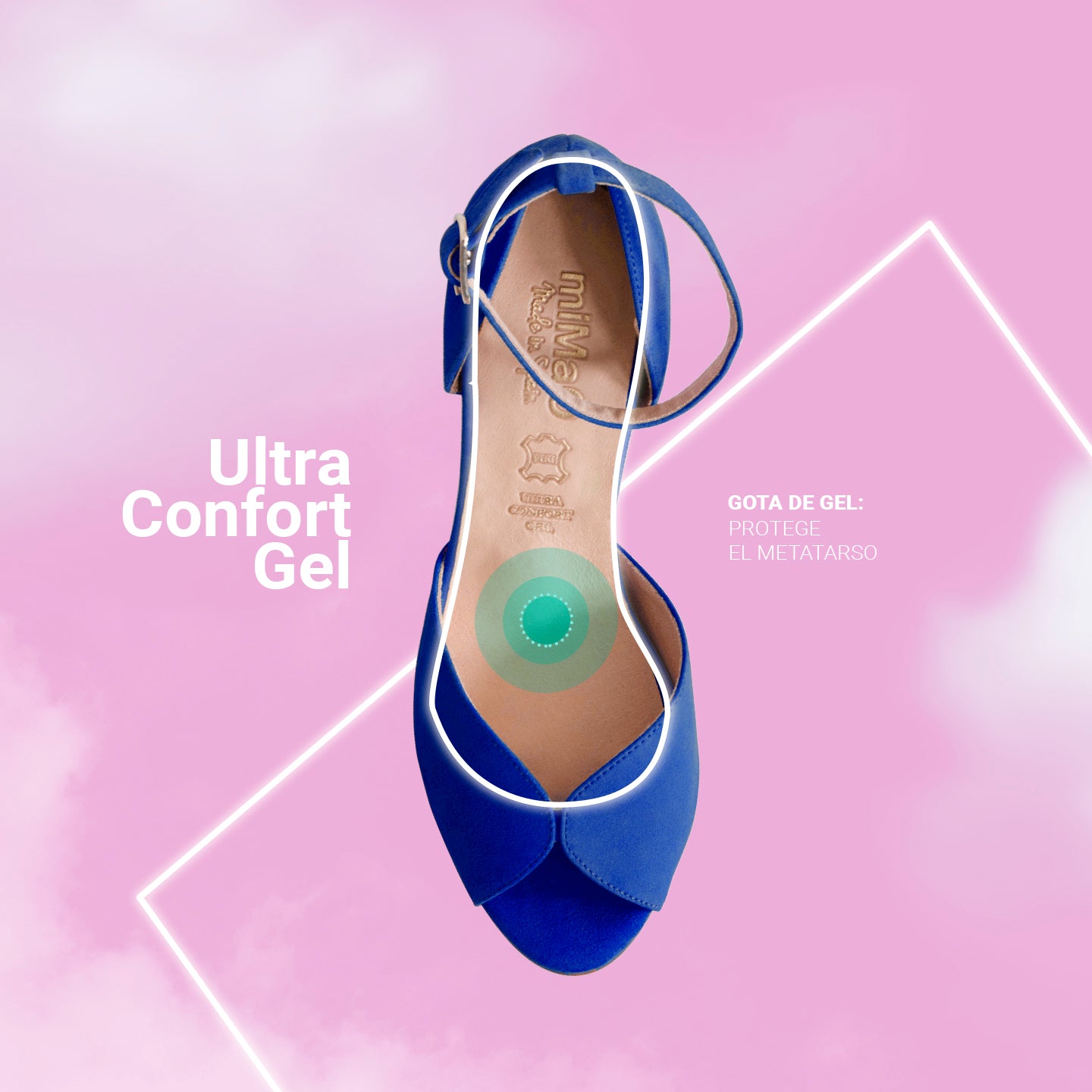 PETAL – GREEN high heel sandal