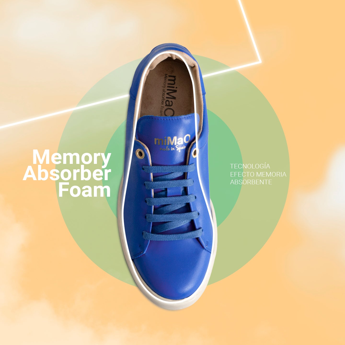 SKATE – YELLOW casual leather sneaker