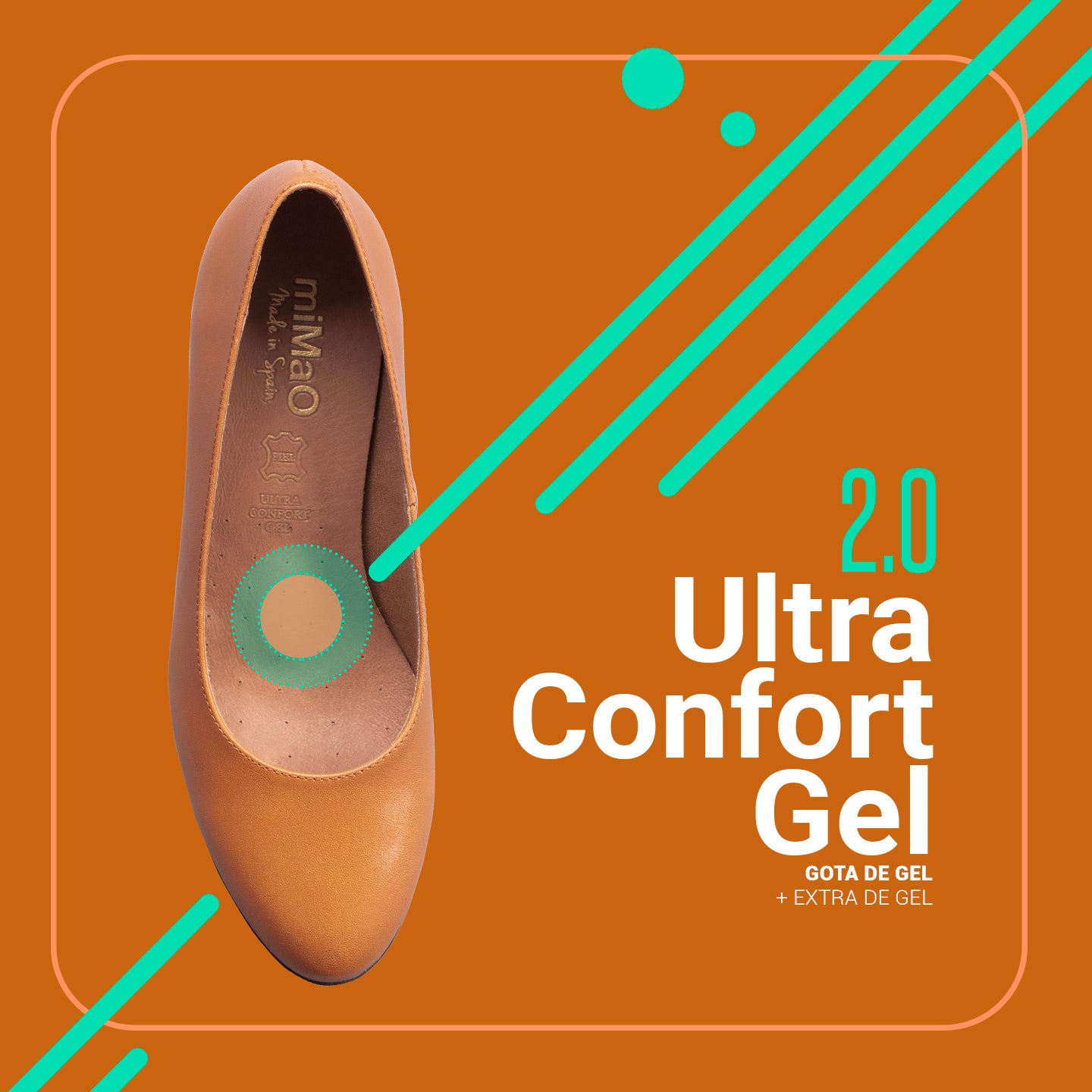 AZAFATA S - Zapatos de tacón bajo con plataforma MARRÓN - miMaO ®