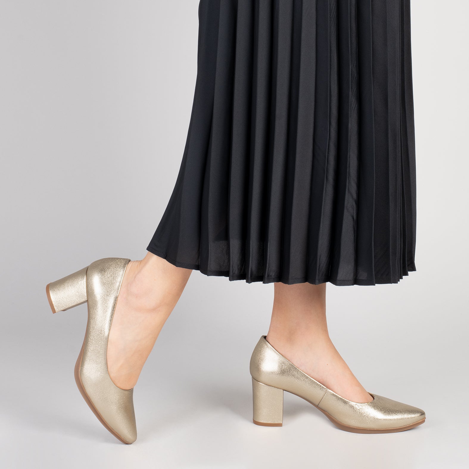 URBAN S SPLASH - Zapatos de piel metalizada PLATINO