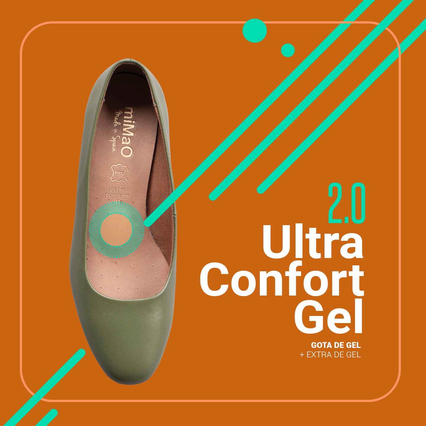 URBAN XS Zapatos de tacón bajo de napa MAQUILLAJE - miMaO ®