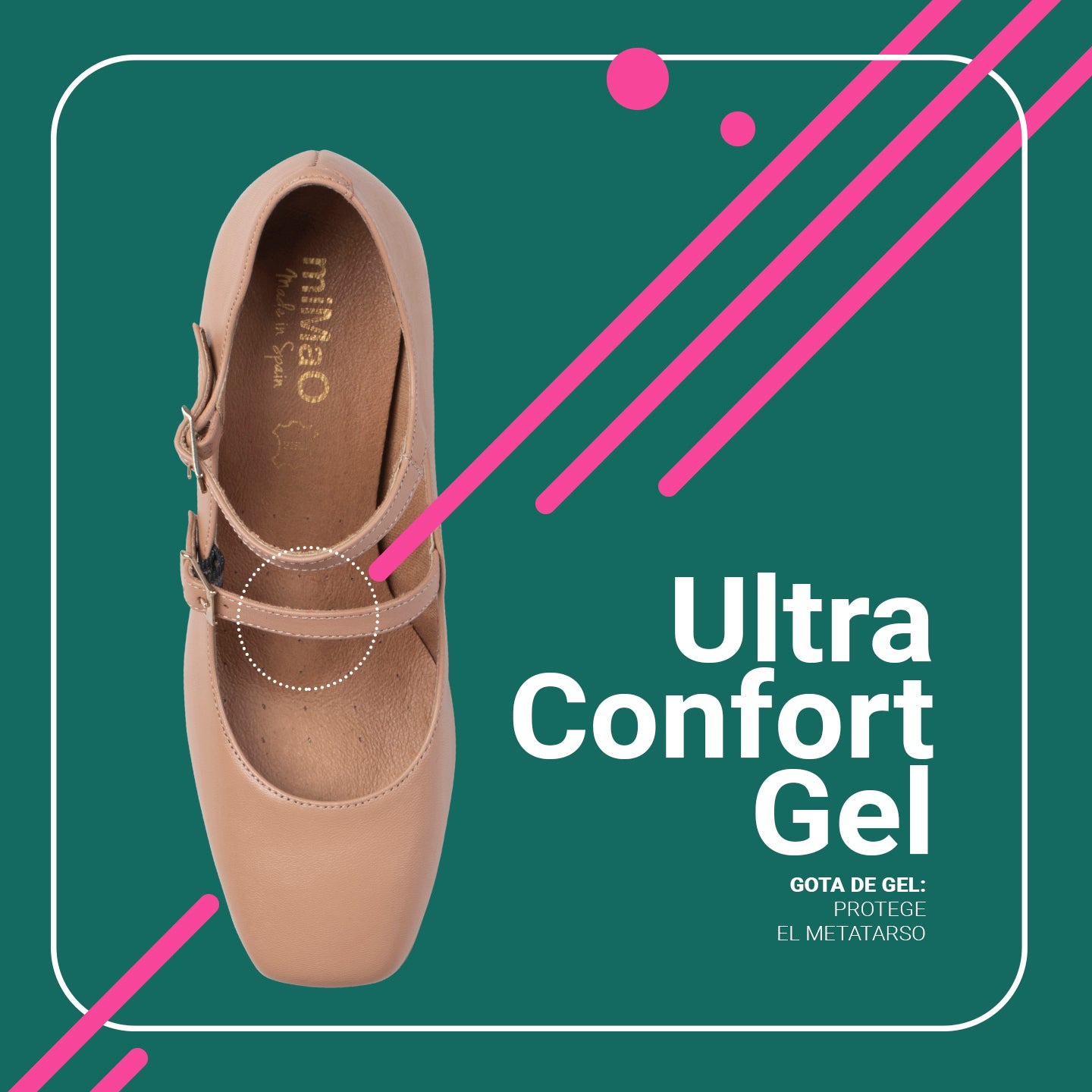 FEBRIS – Zapatos de napa con tiras NUDE - miMaO ®