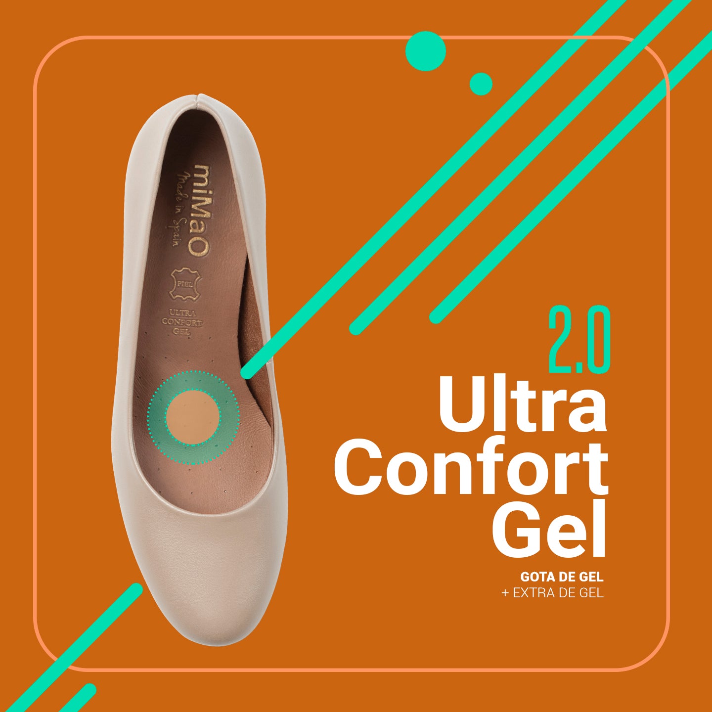 URBAN REDONDO SALON - Zapatos de tacón bajo de napa TAUPE