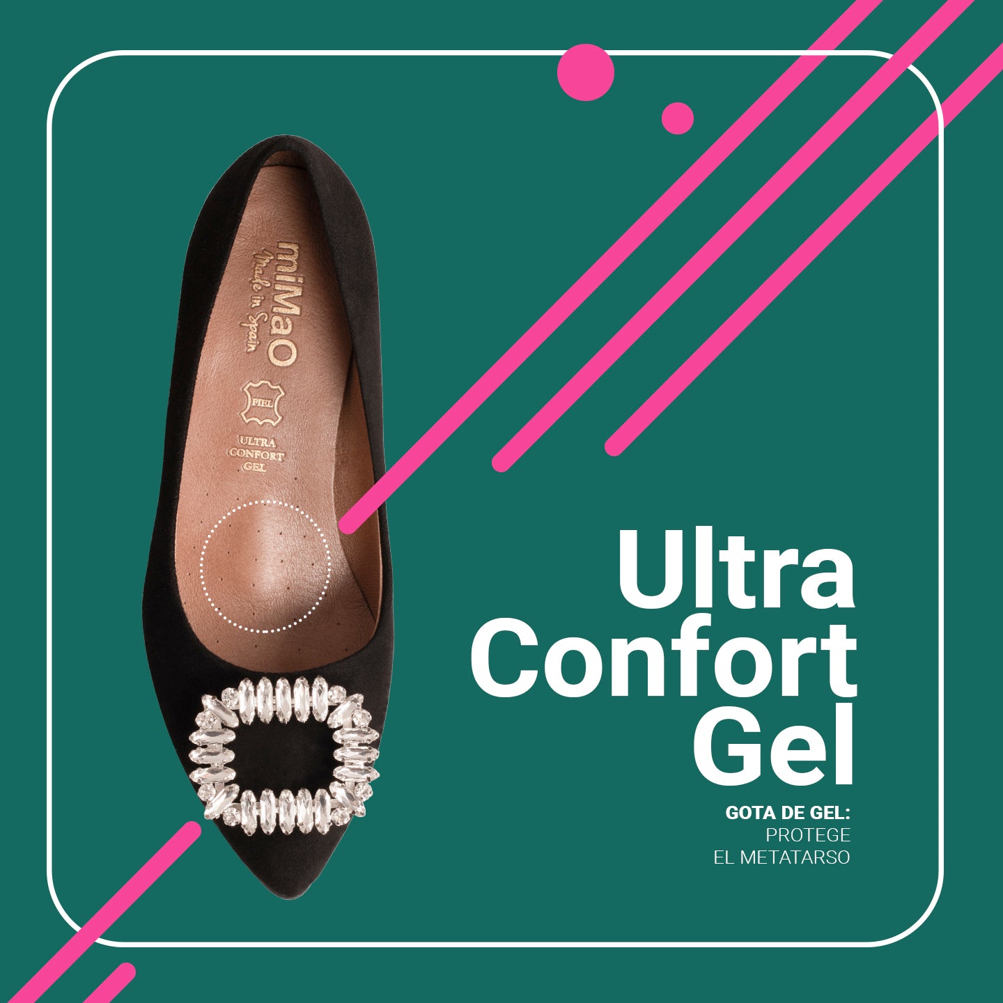 URBAN S CRISTAL - Zapatos de tacón con pedrería NEGRO - miMaO ®