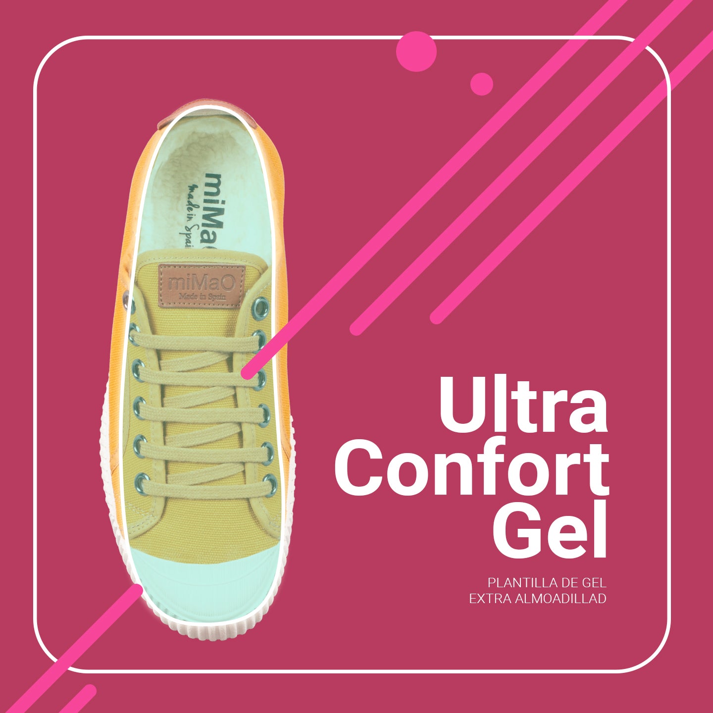 BAMBA – Baskets en toile hydrofuge en mouton LILAS