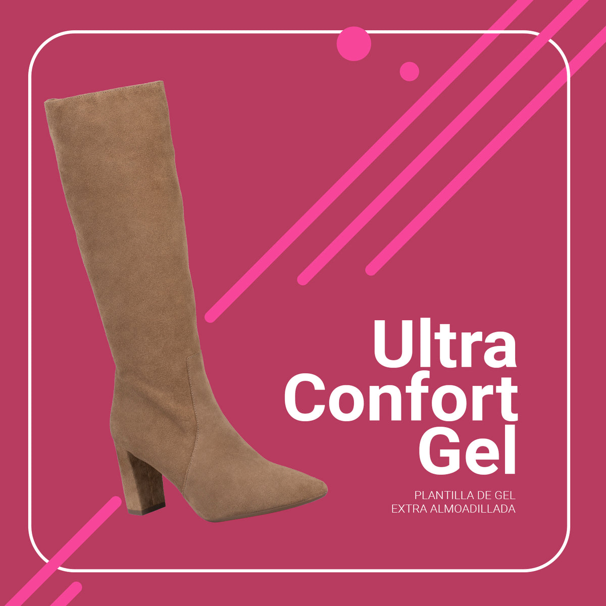 URBAN - Botas Altas de serraje con cremallera NEGRO